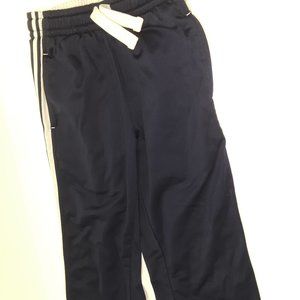 MTA Sports black athletic pants with white trim
